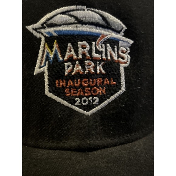 New Era Miami Marlins Park Inaugural Season 2012 Patch 59FIFTY OSFM Hat Cap - Picture 2 of 9